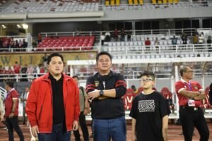 Gubernur Herman Deru Dampingi Erick Thohir Semangati Timnas Putri U-19