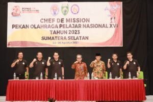 Sukseskan Sumsel Tuan Rumah, Sekda Buka Chef De Mission Meeting POPNAS XVI 2023 