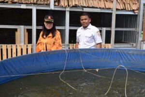 Srikandi Gerindra Siti Nurizka Kunjungi Kelompok Tani Bioflok di Banyuasin