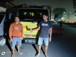 Dit Intelkam Polda Sumsel Amankan Satu Unit Mobil Truk yang Mengangkut 10 Ton Minyak Ilegal