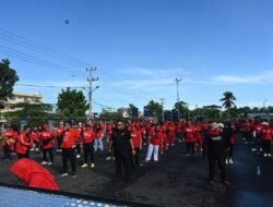 Bersama Giri Ramanda, Rita Suryani Hadiri Senam Sicita di Lubuk Linggau