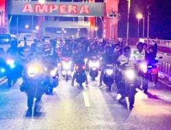 Ratusan Anggota Klub Motor ‘Terpanggil’ Ikut Patroli Bersama Kapolda Sumsel Jaga Kamtibmas dikota Palembang