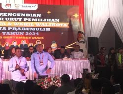 Penetapan Nomor Urut, Paslon H Arlan – Prengky Terima Nomor Urut 1 untuk Pilkada Prabumulih
